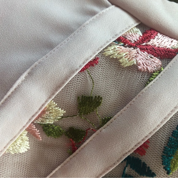 🌺 Soft Pink Blouse with Mesh Inserts 🌺 - Picture 14 of 15